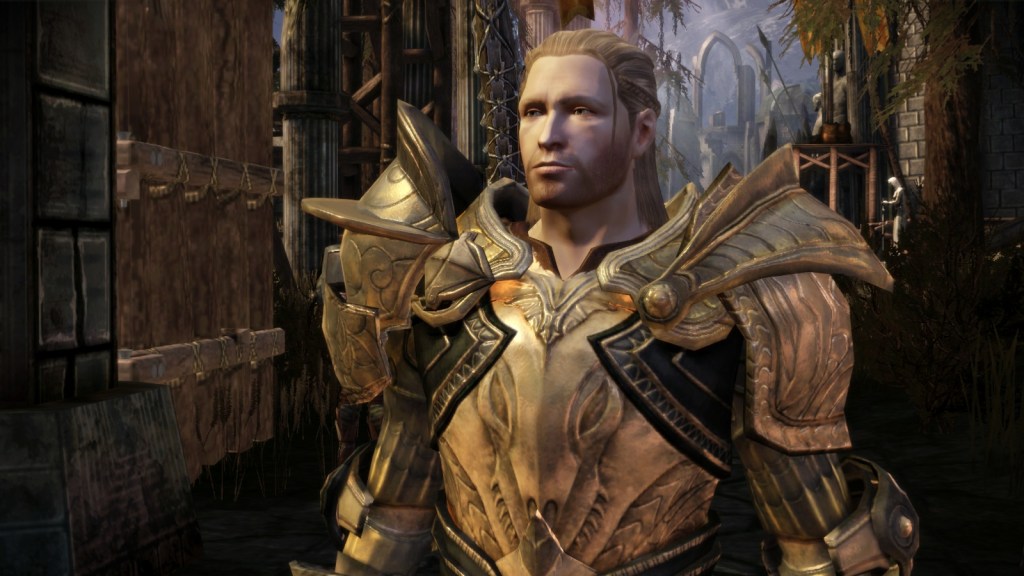 And quite honestly, what kind of a self-important douche goes to battle in gold armor? King Cailan had it coming.