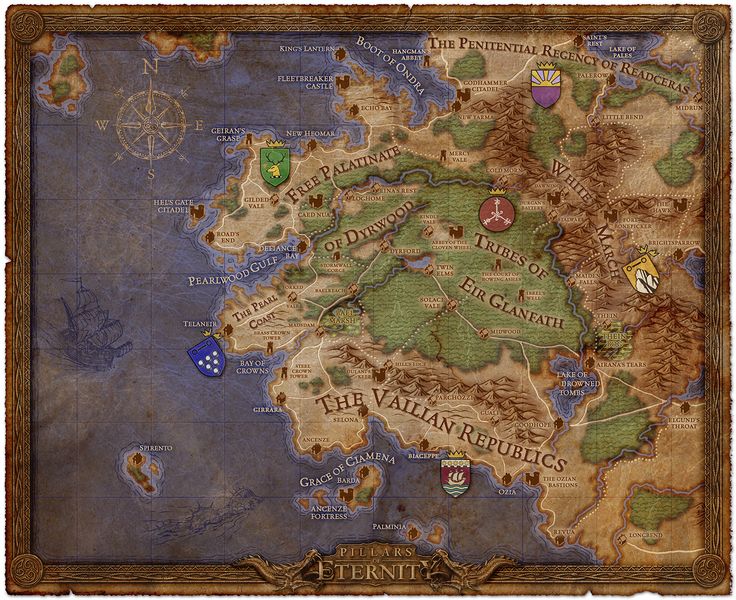 This is but a tiny fraction of the world map of Pillars of Eternity. And somewhere out there is a story that will absolutely blow my mind. 