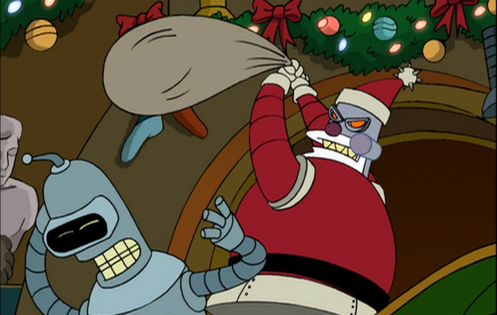 Pretty sure Bender made the same argument about evil Santa, with pretty much the same results. 